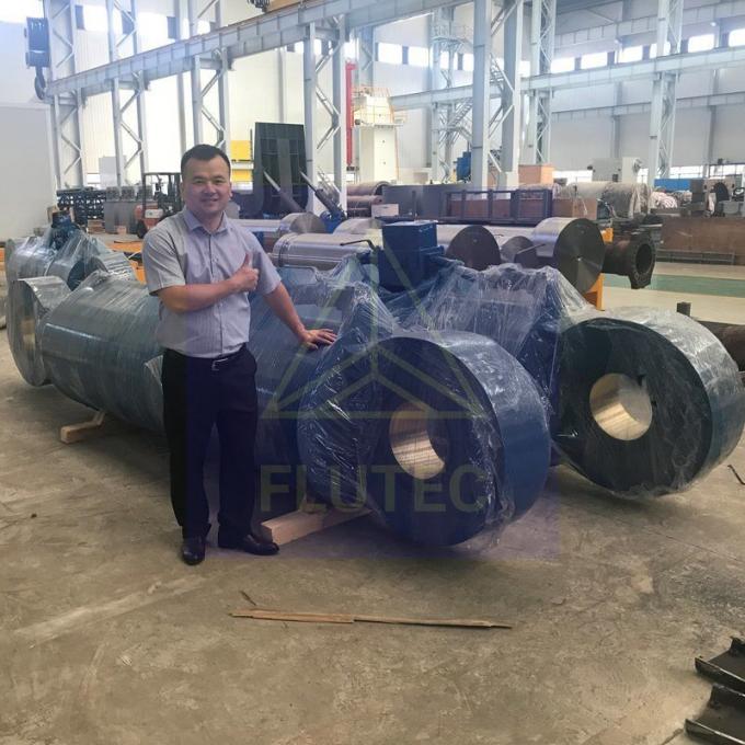 สแตนเลสคาร์บอน Custommade ไฮดรอลิกไซลินเดอร์ Double Acting สําหรับสายไฟฟ้า winch 1