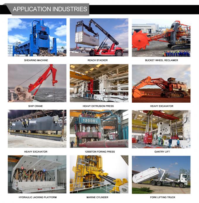 40MPa ทะเลไฮดรอลิก ซิลินเดอร์ Mill ประเภท Boom ซิลินเดอร์น้ํามันไฮดรอลิก 13