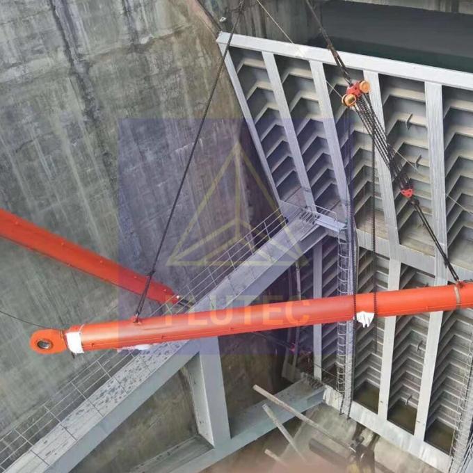 โรงไฟฟ้าน้ํา ประตูเขื่อน ไฮดรอลิก ซิลินเดอร์ วัสดุเหล็กคาร์บอน 0