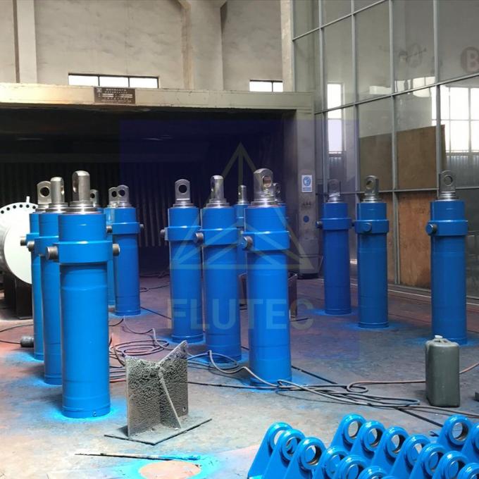 เครื่องปั่นไฮดรอลิก Telescopic Hydraulic Press Cylinder สําหรับพื้นที่ปรับทิศ 0