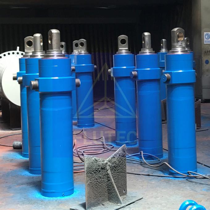 เครื่องปั่นไฮดรอลิก Telescopic Hydraulic Press Cylinder สําหรับพื้นที่ปรับทิศ 2