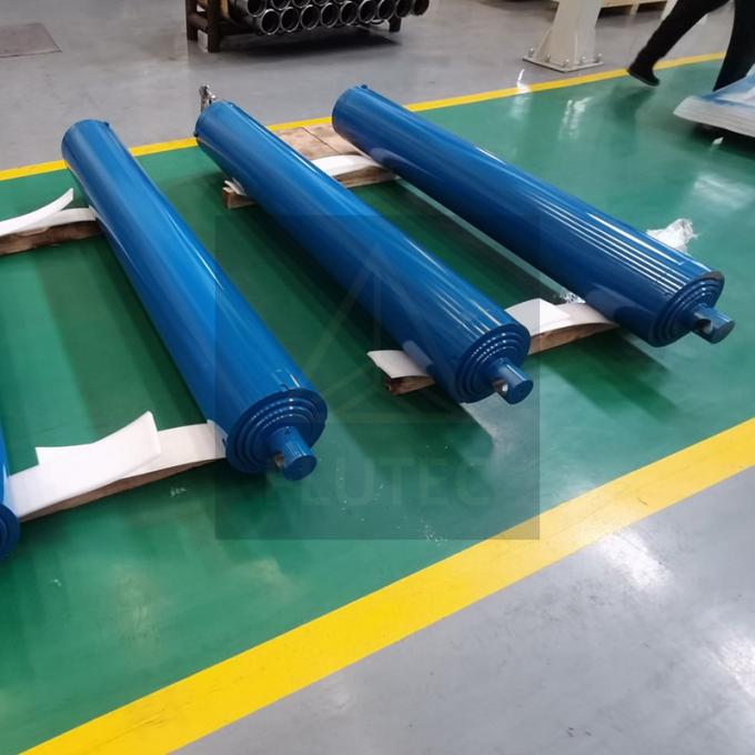 4 ขั้นตอน Telescopic ไฮดรอลิกไซลินเดอร์ Double Acting สําหรับไฮดรอลิก gantry 1