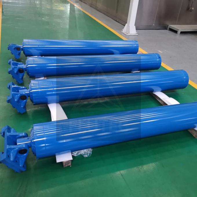 4 ขั้นตอน Telescopic ไฮดรอลิกไซลินเดอร์ Double Acting สําหรับไฮดรอลิก gantry 0