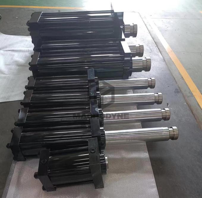 Flutec Telescopic Hydraulic Cylinder ซิลินเดอร์น้ํามันทํางานสองครั้ง สําหรับเครื่องจักรกล 1