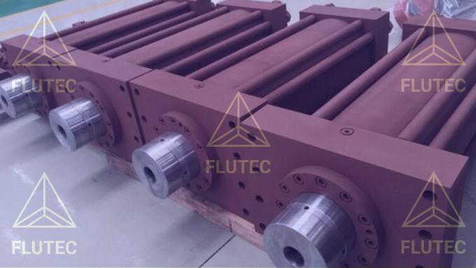 Flutec Telescopic Hydraulic Cylinder ซิลินเดอร์น้ํามันทํางานสองครั้ง สําหรับเครื่องจักรกล 3