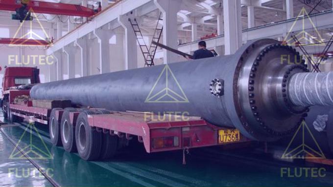 ไฮดรอลิกซิลินเดอร์ Telescopic Long Stroke Custom สําหรับแพลตฟอร์มเจาะในทะเล 1
