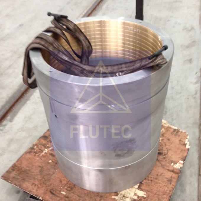 CNC Machining Custom Bronze Bushing Polishing สําหรับไฮดรอลิก พรีส ซิลินเดอร์ 2