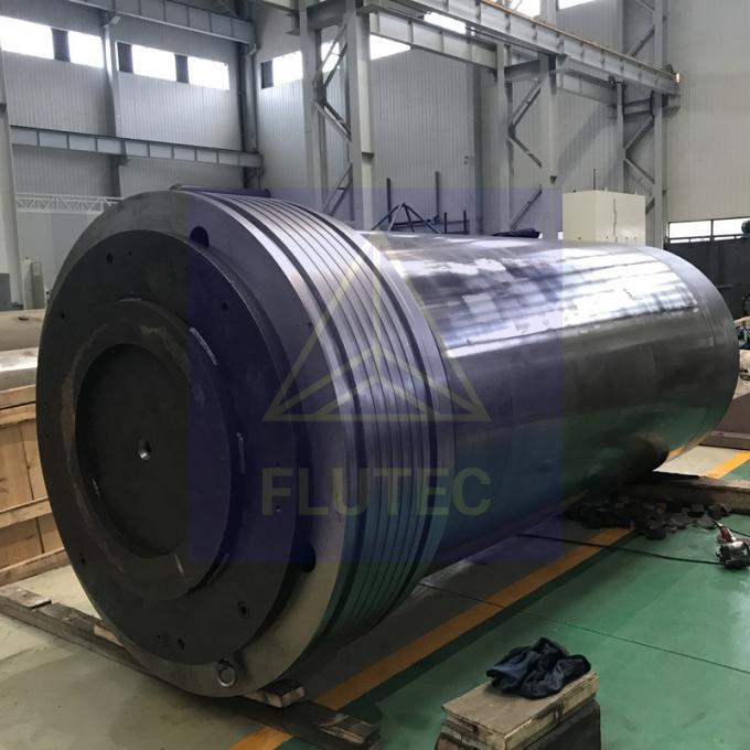 หัวหินไฮดรอลิกกระบอกท่อเหล็กคาร์บอนสําหรับ 4000 ตัน เครื่องพิมพ์ Forging 2