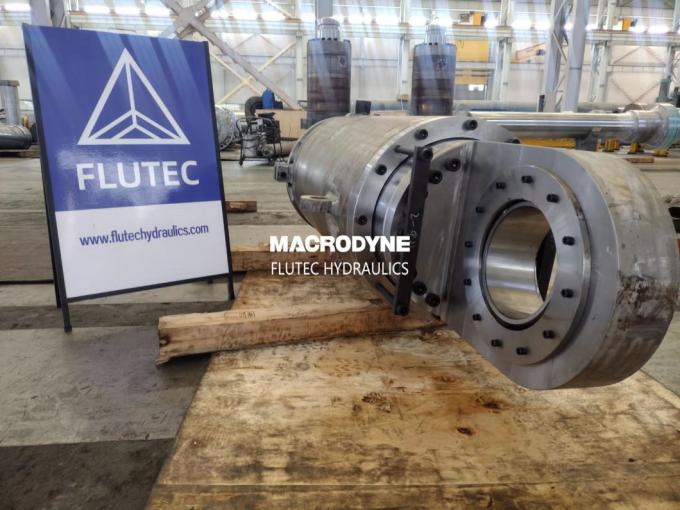 Flutec ไฮดรอลิกซิลินเดอร์คุณภาพสูงภาระหนักสําหรับโรงงานโรงงานเหล็ก 1