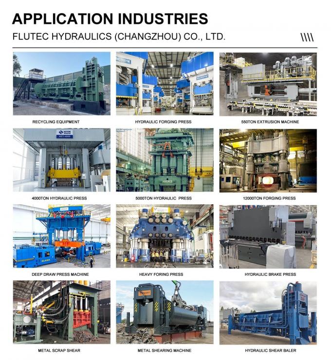 ISO9001 กระบอกไฮดรอลิกอุตสาหกรรม กระบอกนําทางภายในสําหรับเครื่องปั่นอลูมิเนียม 5