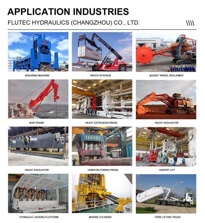 ISO9001 กระบอกไฮดรอลิกอุตสาหกรรม กระบอกนําทางภายในสําหรับเครื่องปั่นอลูมิเนียม 4