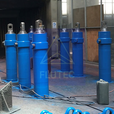 เครื่องปั่นไฮดรอลิก Telescopic Hydraulic Press Cylinder สําหรับพื้นที่ปรับทิศ